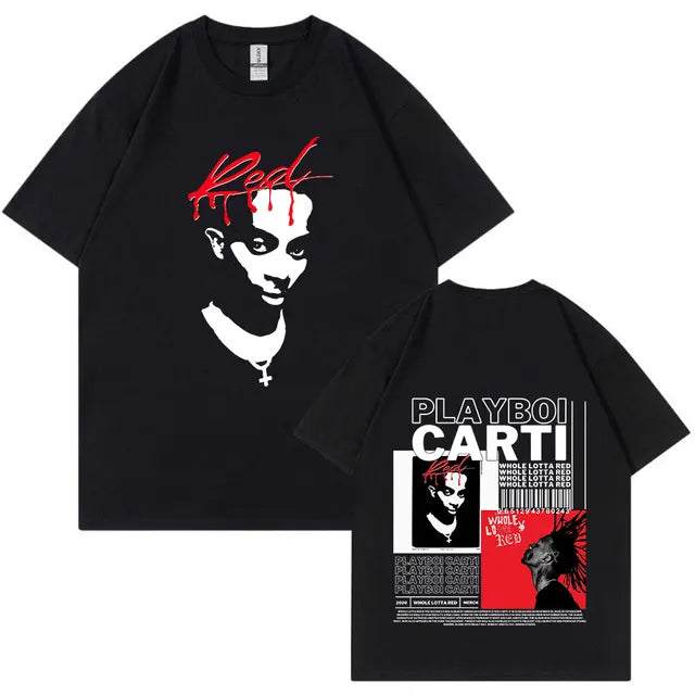 Playboi authentic Carti WholeLottaRed Merch T-shirt