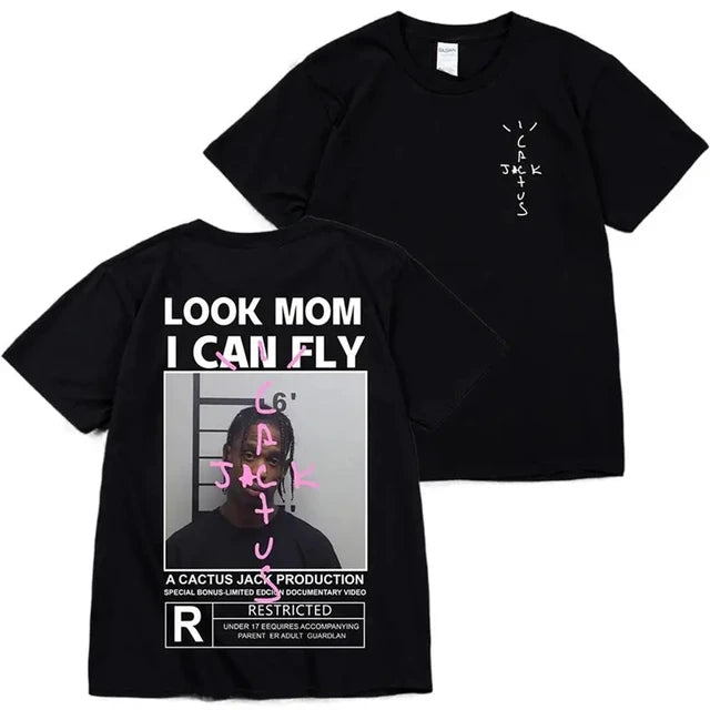 Travis Scott - Look Mom I Can Fly w Mugshot T-Shirt