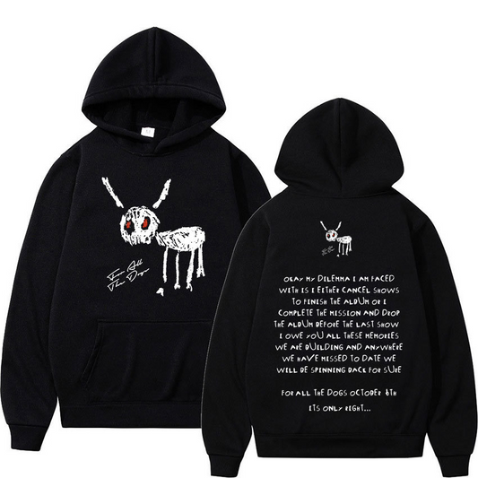 Drake - For All The Dogs Letter Hoodie (Unisex)