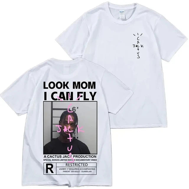 Travis Scott - Look Mom I Can Fly w Mugshot T-Shirt