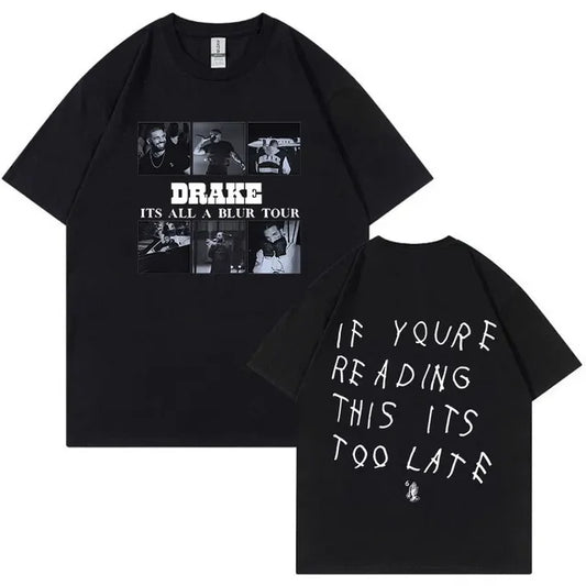 Drake - It's All A Blur Tour x If You're Reading This It's Too Late Album T-Shirt